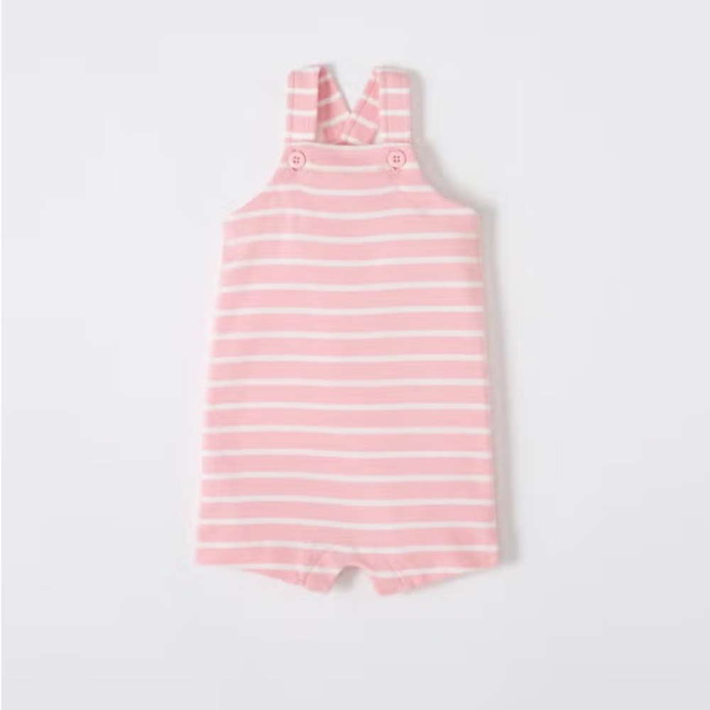 Hanna Andersson Bright Baby Basics Shortalls In Organic Cotton